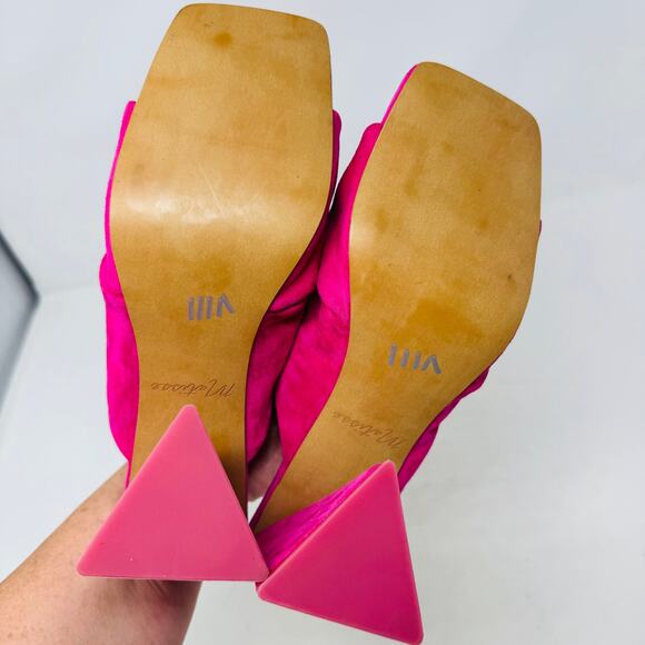 Matisse Dawson Women’s Size 7M Hot Pink Suede Block Heel Sandals - Picture 10 of 13